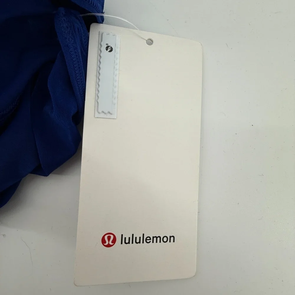 Lululemon Essential Pleated Tank Top‎ NWT SZ 14 Larkspur Scoop Sleeveless Yoga